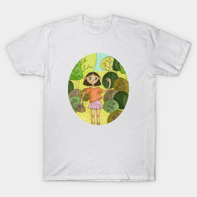 berry picking T-Shirt by Frostedreindeer